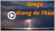 Orage étang de Thau