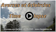 Averses et éclaircies Time          lapse